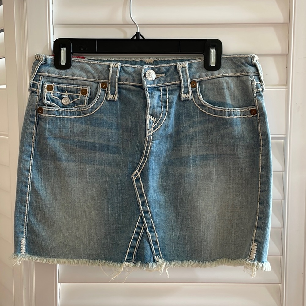 True Religion denim skirt